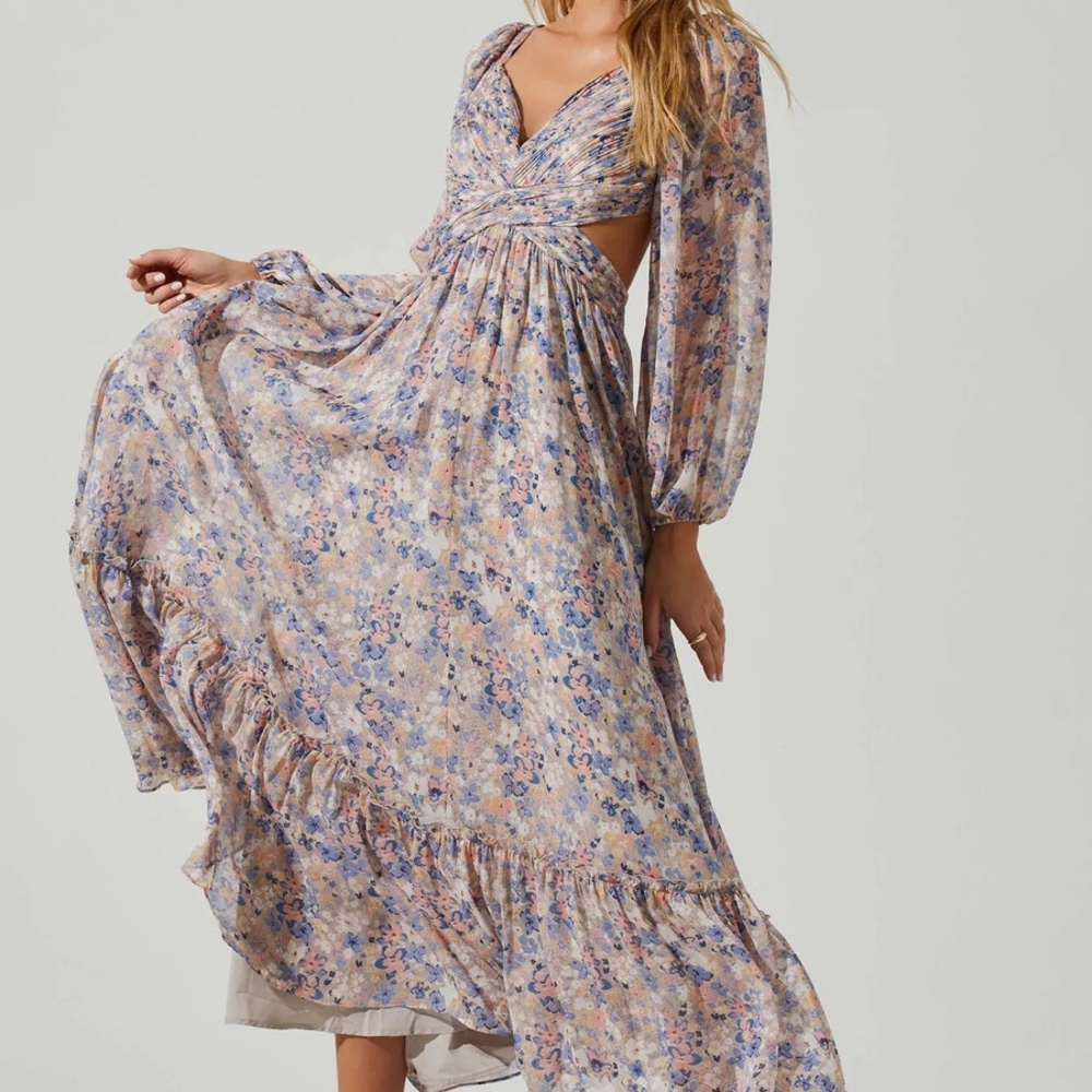 Floral Long Sleeve Dress